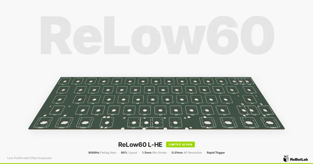 ReLow60 L-HE Limited Alpha 発表時のティザー画像